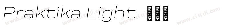 Praktika Light字体转换